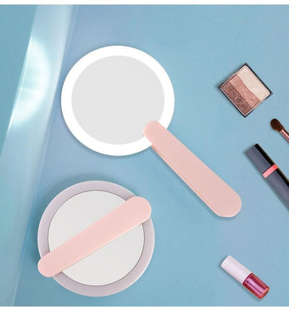 LED Handheld Cosmetic-Makeup Mirror