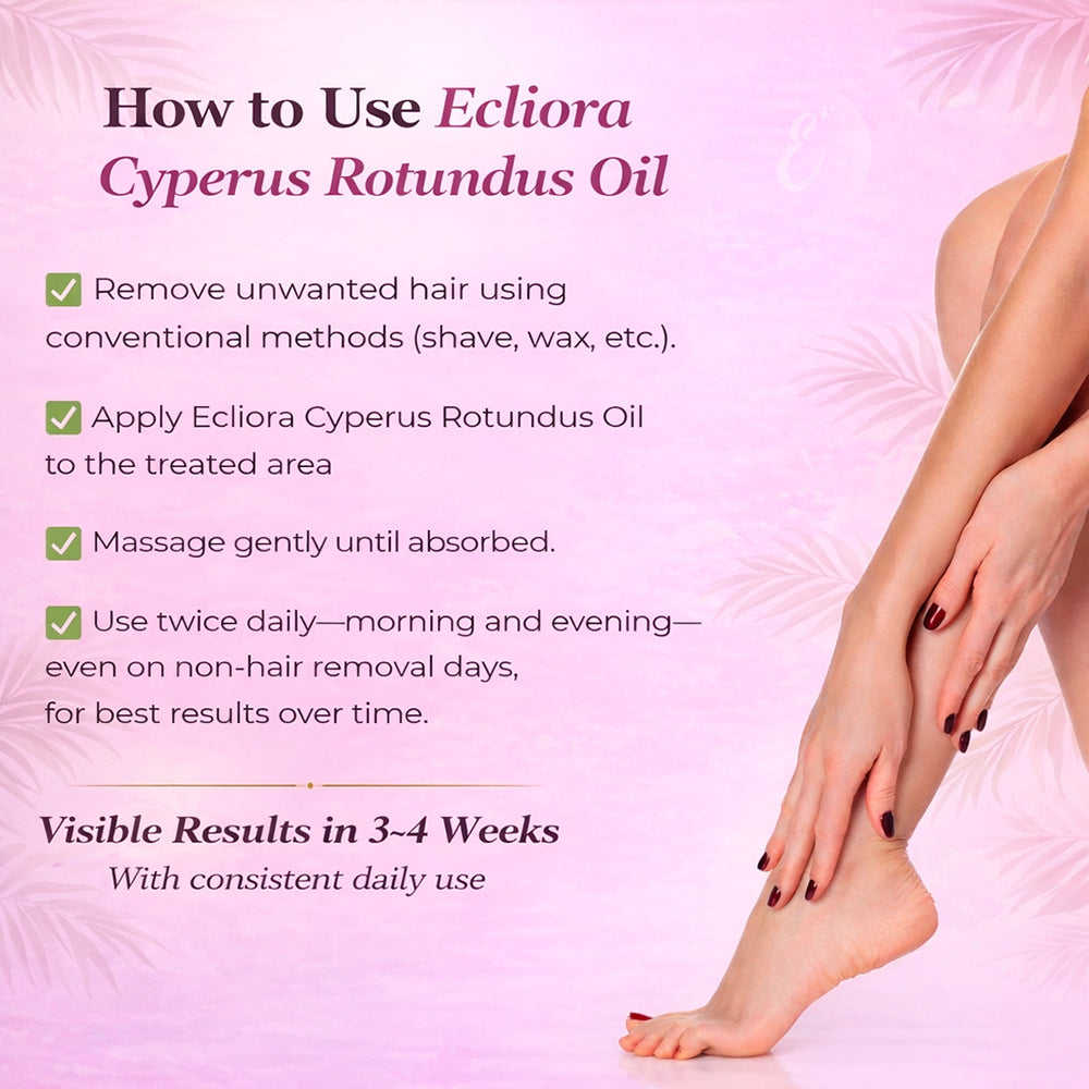 Ecliora Cyperus Hair Reduction Oil