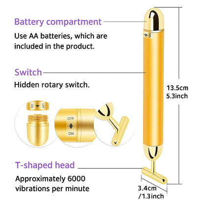 Ecliora LuxeGlow™ 24K Gold Energy Roller